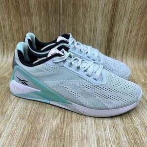 Reebok Nano X1 Women's Size 9 Training Shoes Light Blue White Sneakers FX3250